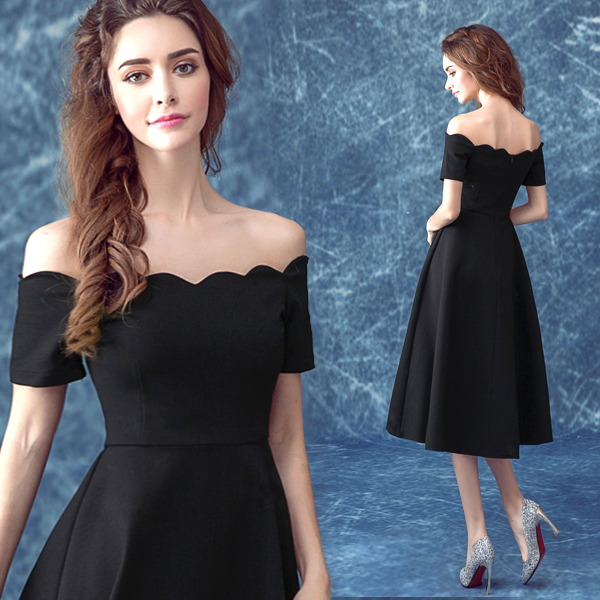 New Design Little Black Dress Senior Formal Graduation Dress Princess ...